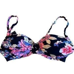 Old navy padded floral bikini Top